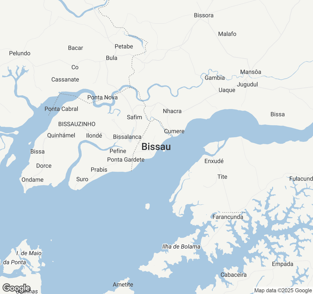 Map of Bissau