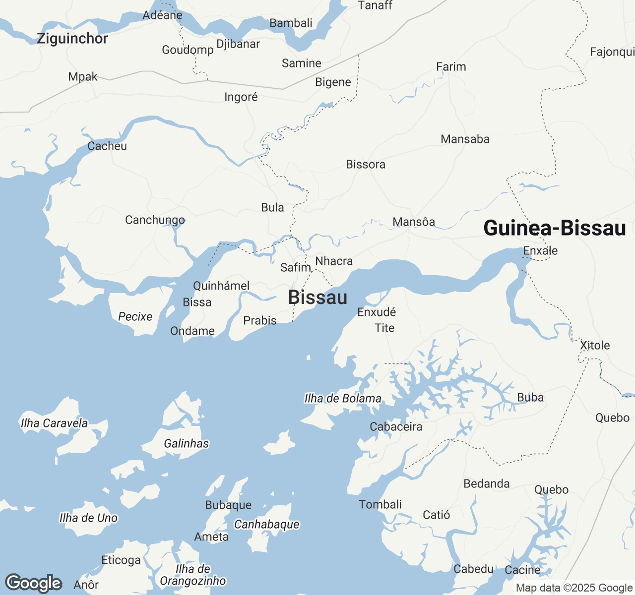 Map of Bissau